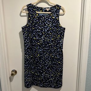 GAP Blues & Yellow Patterned Dress